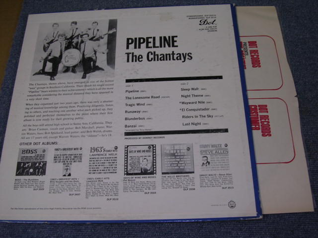 画像: THE CHANTAYS - PIPELINE / 1963 US ORIGINAL MONO LP 