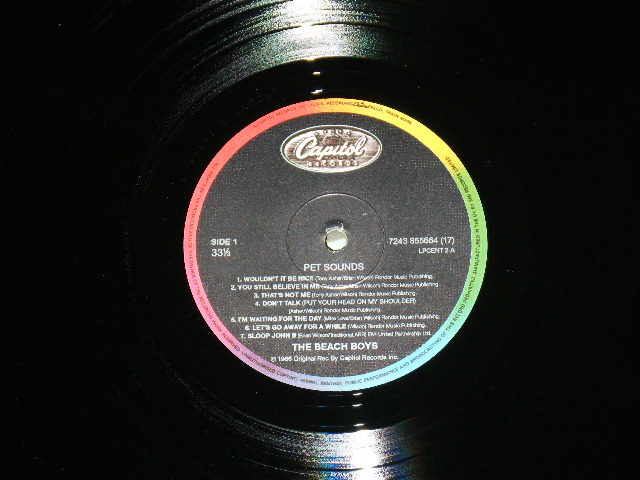 画像: THE BEACH BOYS - PET SOUNDS (  EMI 100 )  / 1997 UK 180 gram Heavy Weight REISSUE Brand New LP