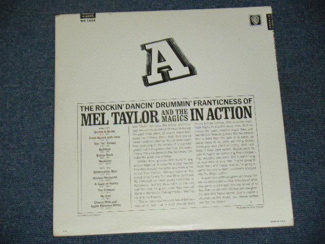 画像: MEL TAYLOR ( DRUMMER of THE VENTURES ) - IN ACTION ( Ex+/Ex+++ ) / 1966 US ORIGINAL STEREO  LP  