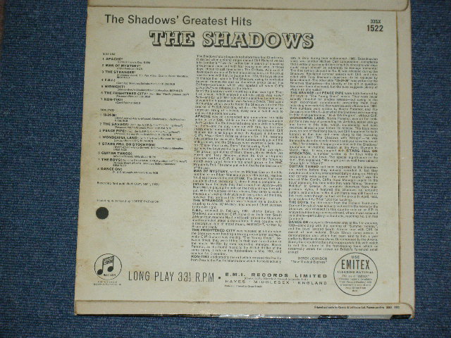 画像: THE SHADOWS - THE SHADOWS' GREATEST HITS  ( Ex+++,Ex/Ex+++ ) / 1963 UK ORIGINAL "BLUE Columbia " Label MONO LP 