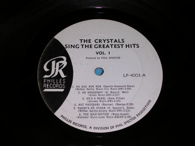 画像: THE CRYSTALS - SING THEB GREATEST HITS / 1963 US ORIGINAL BLUE LABEL MONO LP 