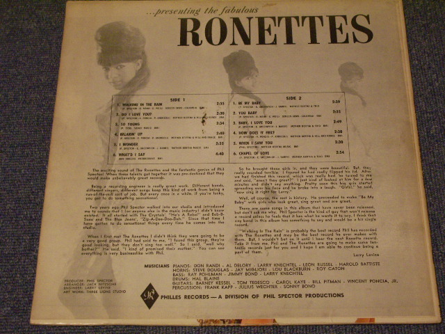 画像: RONETTES -  ...PRESENTING THE FABULOUS RONETTES  / 1964 US Original YELLOW Label  MONO LP 