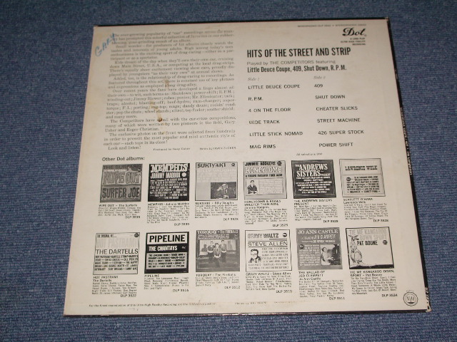 画像: THE COMPETITORS - HITS OF THE STREET AND STRIP  / 1963 US ORIGINAL Mono LP 