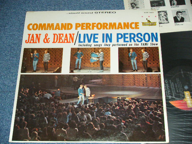画像1: JAN & DEAN - COMMAND PERFORMANCE : LIVE IN PERSON  ( Ex++ /Ex+++ )  / 1965 US ORIGINAL STEREO  LP 