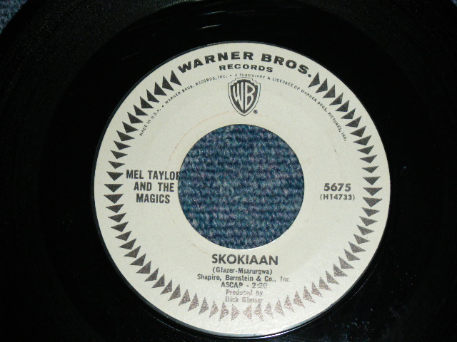 画像: MEL TAYLOR of The VENTURES -  A)WATERMELON MAN  B)SKOKIAAN ( Ex++/Ex++ ) / 1965  US ORIGINAL White Label Promo 7"SINGLE