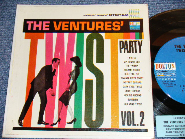 画像1: THE VENTURES - TWIST PARTY VOL.2 ( Ex+/Ex++ : With STRIPE ) / 1962 US ORIGINAL 7"EP + PICTURE SLEEVE 