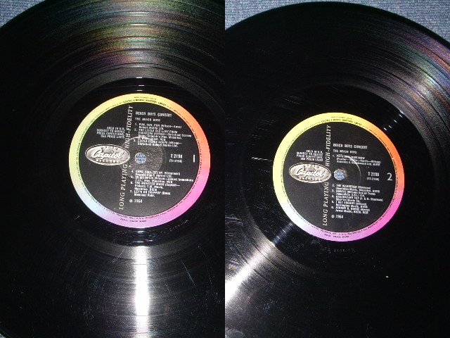 画像: The BEACH BOYS - CONCERT ( MATRIX NUMBER  T1 & 2 -2198-1N Ex+/Ex+ ) / 1964 UK ORIGINAL MONO LP