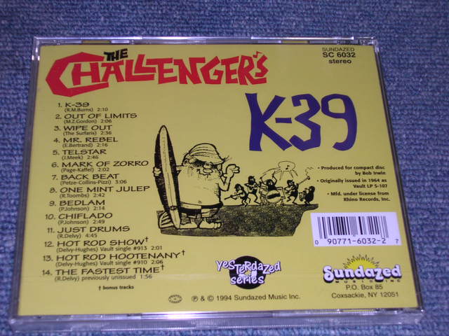 画像: THE CHALLENGERS - K-39 / 1994 US Brand New SEALED  CD 