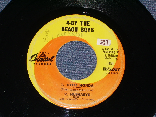 画像: THE BEACH BOYS - FOUR BY THE BEACH BOYS   / 1964 US ORIGINAL 7"33rpm EP With PICTURE SLEEVE