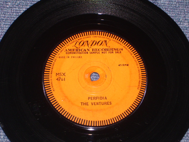 画像1: A) THE VENTURES -PERFIDIA / B) KEN DODD - DREAM THAT I LOVE YOU /  1961UK Promo Only Coupling 7" Single