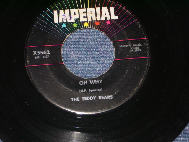 画像1: TEDDY BEARS - OH WHY ( VG+++/VG+++ ) / 1959 US ORIGINAL  7" SINGLE 