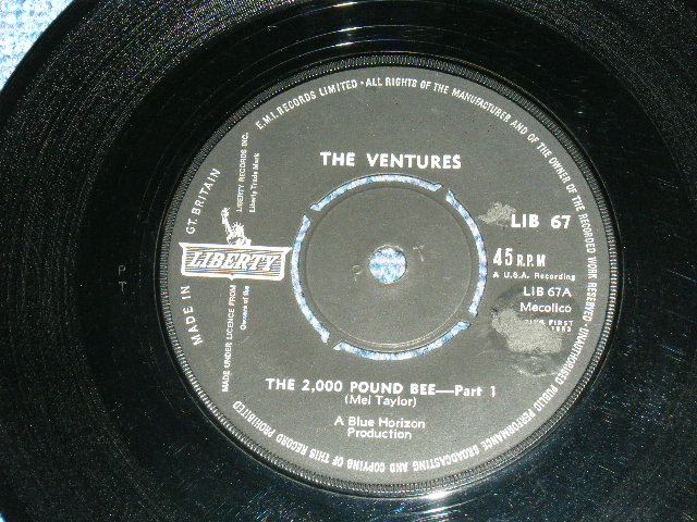 画像1: THE VENTURES - THE 2,000 POUND BEE PART 1 ( Ex++/Ex+ ) / 1962 UK ORIGINAL 7" Single