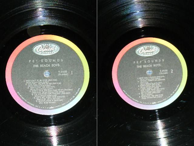 画像: THE BEACH BOYS - PET SOUNDS ( T1-2458-F-17/T2-2458-F-21 : Ex/Ex+ ) / 1966 US ORIGINAL Mono LP