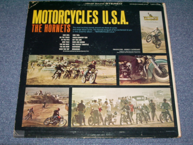 画像: THE HORNETS ( JERRY COLE on GUITAR ) - MOTORCYCLES U.S.A.  / 1963 US ORIGINAL Stereo LP 