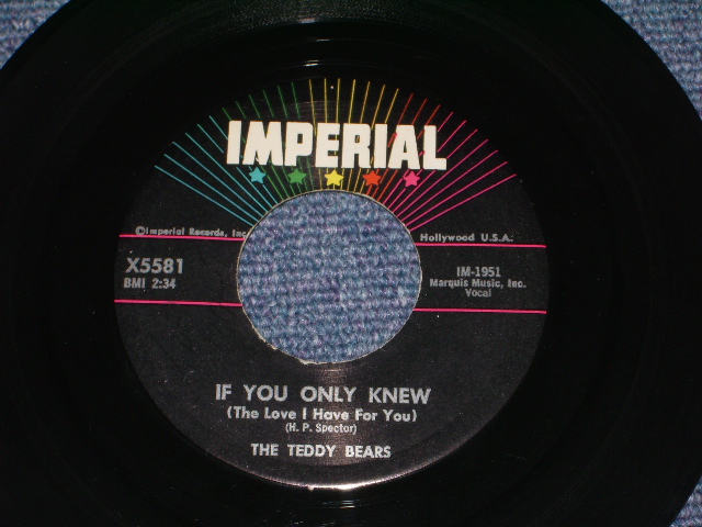 画像: TEDDY BEARS - YOU SAID GOODBYE  ( Ex+++/Ex+++ ) / 1959 US ORIGINAL  7" SINGLE With COMPANY SLEEVE 