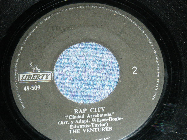 画像: THE VENTURES - WALK DON'T RUN '64  : RAP CITY   /1960's  PERU  ORIGINAL 7" SINGLE 