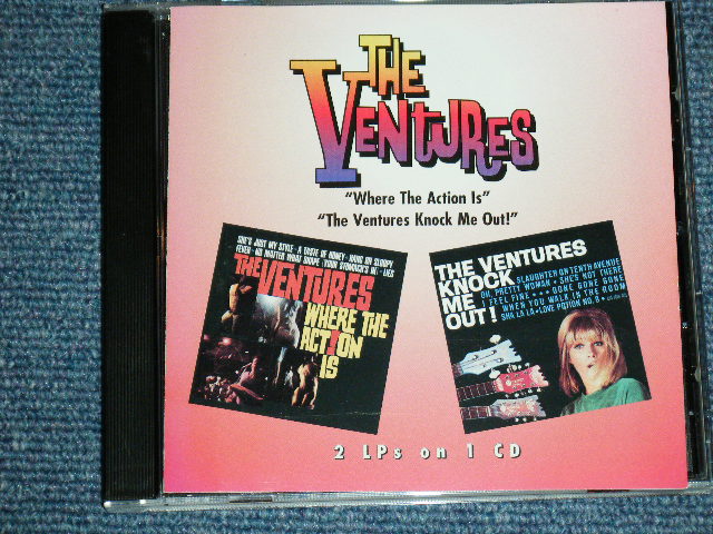 画像1: THE VENTURES - WHERE THE ACTION IS + KNOCK ME OUT  ( 2 in 1+ BONUS TRACK/ Ex+++/MINT- ) / 1996 US USED  CD 