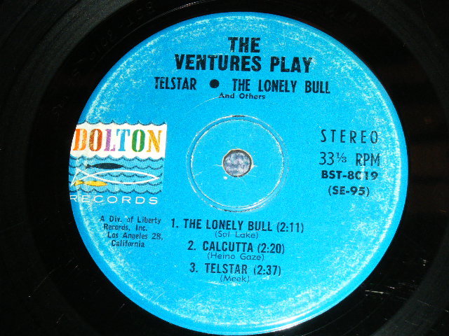 画像1: THE VENTURES - PLAY TELSTAR ( No JACKET )/ 1962 US ORIGINAL 7"EP