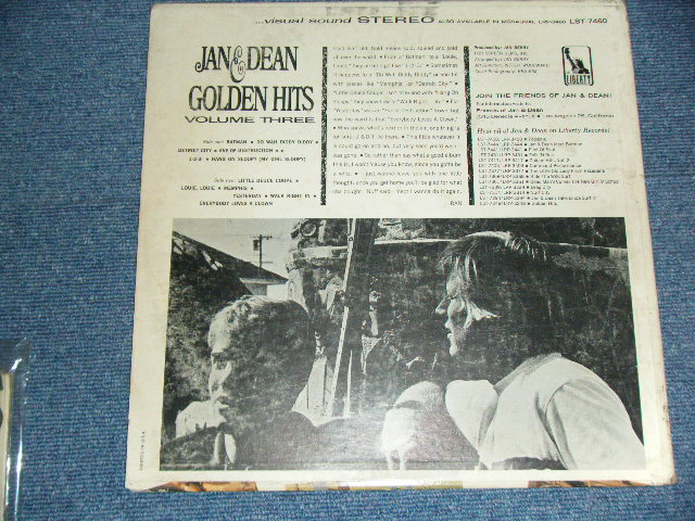 画像: JAN & DEAN -GOLDEN HITS VOL.3 ( VG+++/VG+++ )  / 1966 US ORIGINAL STEREO  LP 