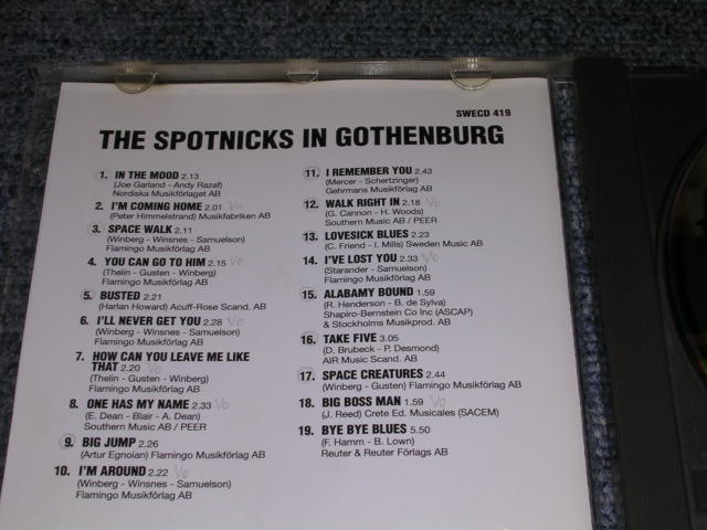 画像: THE SPOTNICKS - IN GOTHENBURG / 1990 SWEDEN Original Used  CD 