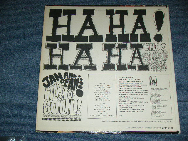 画像: JAN & DEAN - FILET OF SOUL : A "LIVE" ONE  ( Ex/Ex ) / 1966 US ORIGINAL MONO  LP 