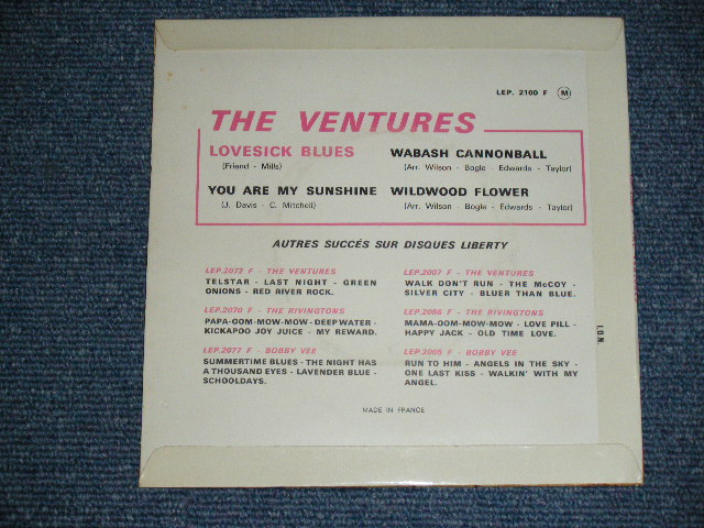 画像: THE VENTURES - PLAY THE COUNTRY : LOVESICK BLUES / 1960's  FRANCE Original 7" EP With PICTURE SLEEVE 