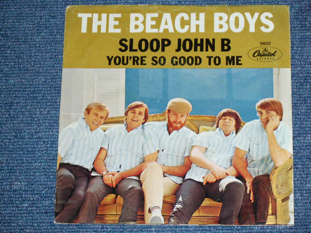 画像: THE BEACH BOYS - SLOOP JOHN B.   ( MATRIX F1 / F1: DIE-CUT PS ) / 1966 US ORIGINAL 7" SINGLE With PICTURE SLEEVE 
