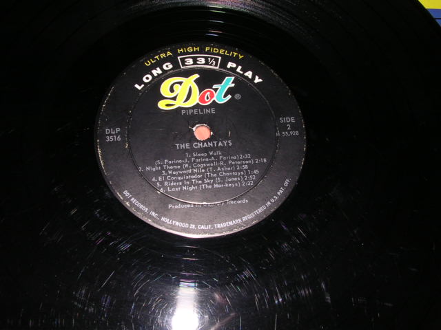 画像: THE CHANTAYS - PIPELINE / 1963 US ORIGINAL MONO LP 