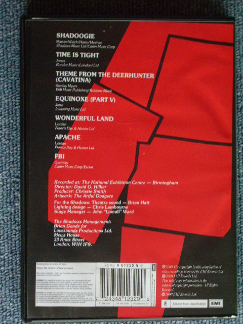 画像: SHADOWS - THE SHADOWS LIVE VIDEO-EP /2000 FRANCE BRAND NEW DVD PAL system 