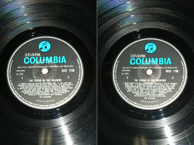 画像: THE SHADOWS - THE SOUND OF THE SHADOWS ( Ex-/Ex+  ) / 1965 UK ORIGINAL "BLUE Columbia " Label Large Logo MONO LP 