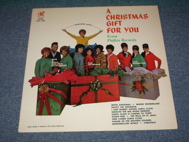 画像1:  VA ( CRYSTALS+RONETTES+DARLEN LOVE+More ) - A CHRISTMAS GIFT FOR YOU ( Ex-,Ex/Ex+++  )  /1964  US Original 2nd Press Label YELLOW LABEL MONO LP  