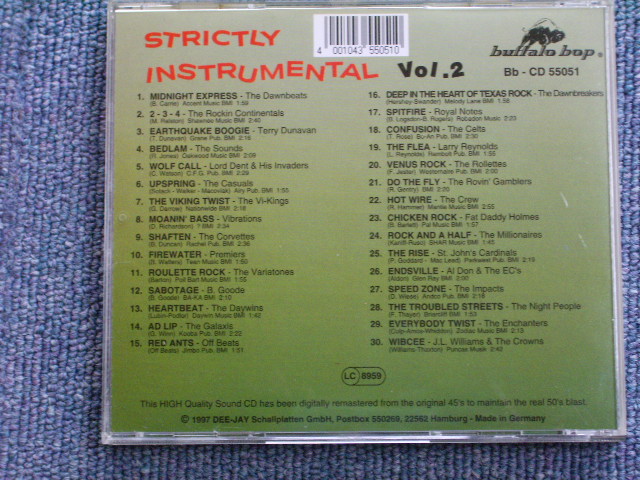 画像: VA - STRICTLY INSTRUMENTAL VOL.2 / 1997 GERMANY USED MINT CD  