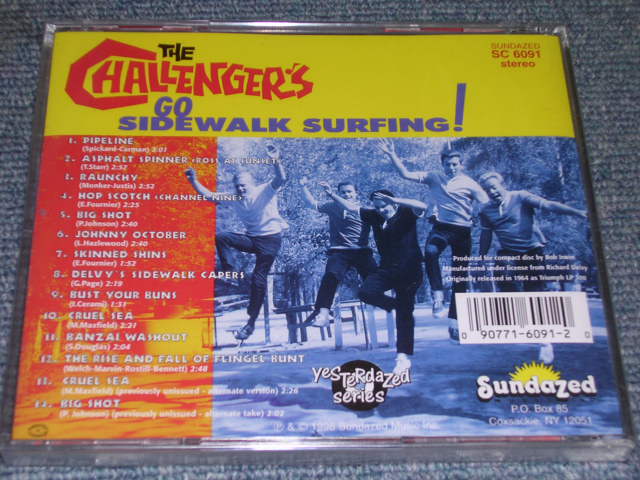 画像: THE CHALLENGERS - GO SIDEWALK SURFING! / 1994 US Brand New SEALED  CD 