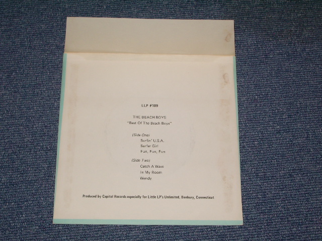 画像: THE BEACH BOYS - BEST OF  THE BEACH BOYS  / 1967 US ORIGINAL 7"33rpm JUKEBOX EP+PS 