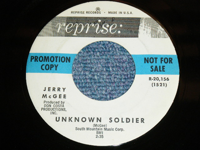 画像: JERRY McGEE ( Of THE VENTURES' LEAD GUITARIST ) -ON THE REBOUND  ( Ex++/Ex++  )　/ 1963 US ORIGINAL White Label Promo  7"45's Single With COMPANY SLEEVE 