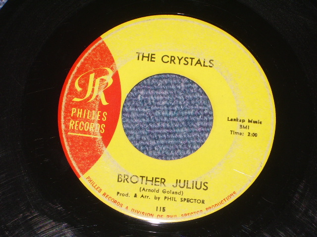 画像: THE CRYSTALS - THEN HE KISSED ME (   VG+++/VG+++ ) /  1964 Version US AMERICA  "YELLOW LABEL"  Used 7" SINGLE 