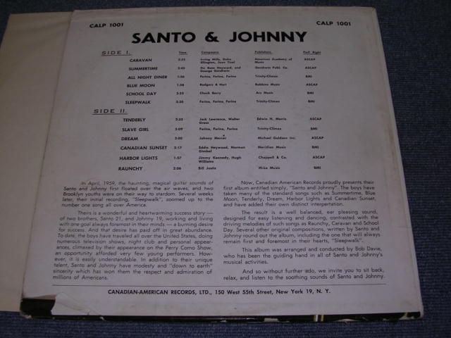 画像: SANTO & JOHNNY - SANTO & JOHNNY ( DEBUT ALBUM included SLEEP WALK ) / 1959 US ORIGINAL STEREO LP 