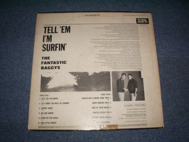 画像: THE FANTASTIC BAGGYS - TELL 'EM I'M SURFIN'  / 1964 US ORIGINAL Stereo  LP 