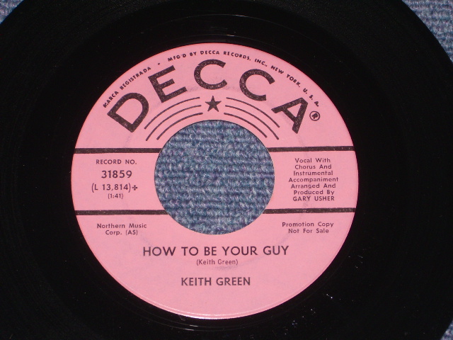 画像: KEITH GREEN - GIRL DON'T TELL ME / 1965 US ORIGINAL Pink Label Promo 7" Single 