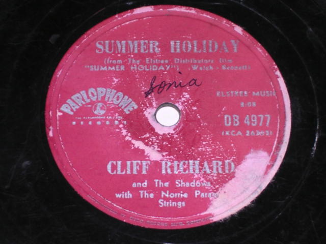 画像1: CLIFF RICHARD & THE SHADOWS - SUMMER HOLLIDAY/ DANCING SHOES / 1960s  PHILLIPPINES ORIGINAL 78rpm SP 