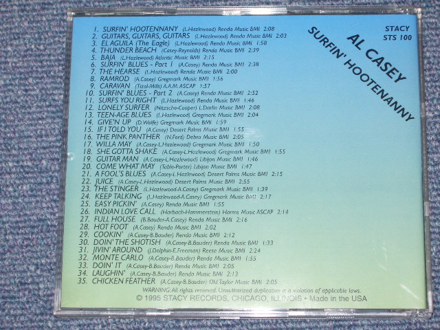 画像: AL CASEY -  SURFIN' HOOTENANNY ( BEST 35 TARCKS )  / 1995  US Brand New  out-of-print  CD 