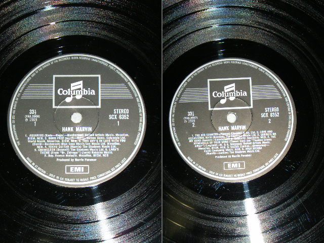 画像: HANK MARVIN ( of THE SHADOWS ) - HANK MARVIN ( Ex++/Ex+++ ) / 1970 UK 2nd -RE-PRESS "SILVER & BLACK " Label STEREO Used  LP 