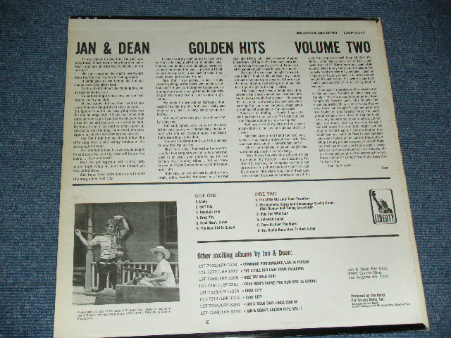 画像: JAN & DEAN -GOLDEN HITS VOL.2 ( Ex-/Ex-,Ex++)  / 1965 US ORIGINAL MONO  LP 