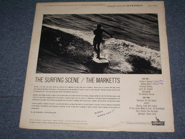 画像: The MARKETTS  - THE SURFING SCENE  ( Ex-,Ex/Ex+++ ) / 1962 US ORIGINAL STEREO  LP