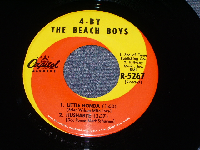 画像: THE BEACH BOYS - FOUR BY THE BEACH BOYS   / 1964 US ORIGINAL 7"33rpm EP With PICTURE SLEEVE