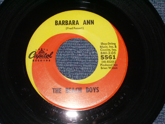 画像: THE BEACH BOYS - BARBARA ANN ( MATRIX  G4#4/F3#5 : Ex++ ) / 1965 US ORIGINAL 7" SINGLE With COMAPNY SLEEVE