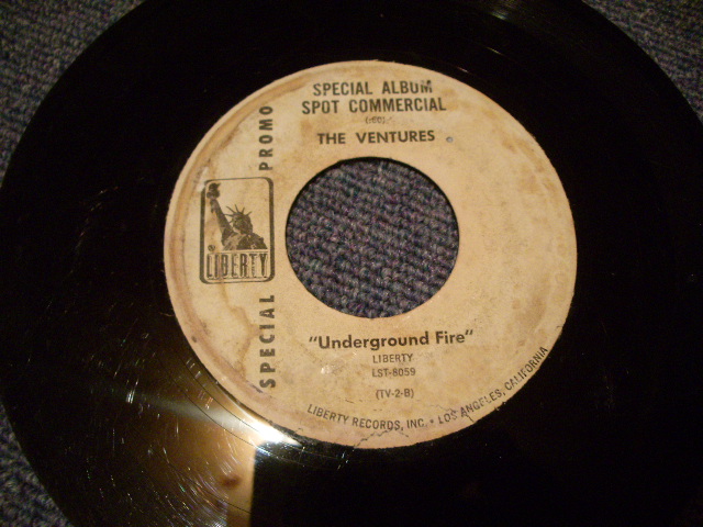 画像: THE VENTURES - SPECIAL ALBUM SPOT COMMERCIAL "UNDERGROUND FIRE"/ 1969 US PROMO ONLY 7"SINGLE