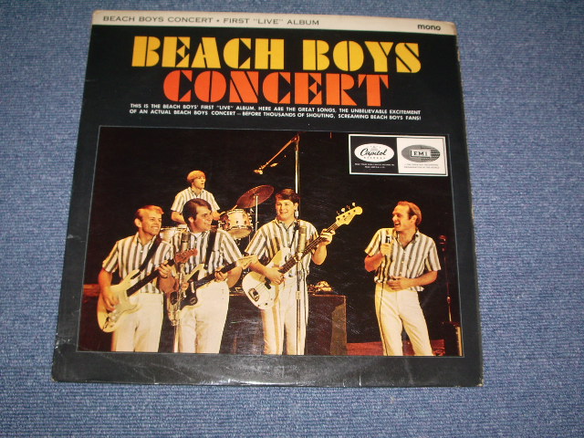 画像1: The BEACH BOYS - CONCERT ( MATRIX NUMBER  T1 & 2 -2198-1N Ex+/Ex+ ) / 1964 UK ORIGINAL MONO LP