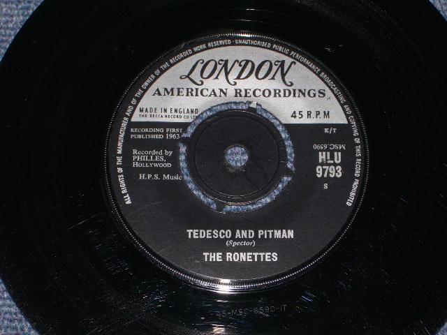 画像: THE RONETTES - BE MY BABY / 1963 UK ORIGINAL 7" SINGLE 