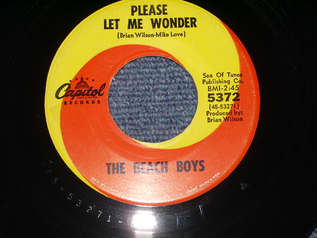 画像: THE BEACH BOYS - DO YOU WANNA DANCE?  ( STRAIGHT-CUT Cover Ex+++/Ex+++ ) / 1965 US ORIGINAL 7" SINGLE With PICTURE SLEEVE 
